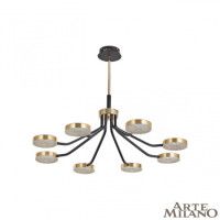 Люстра на штанге Arte Milano Ferrara 276079/8 BK/GD
