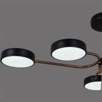 Люстра на штанге Reluce 03325-0.3-06 BK+COPPER