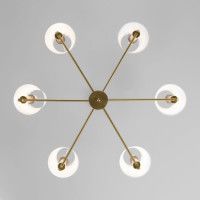 Люстра на штанге Eurosvet Conso 60145/6 латунь Smart a061950