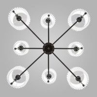 Люстра на штанге Eurosvet Notturno 60162/8 черный Smart a065663