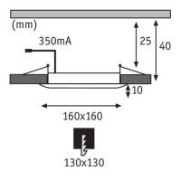 Встраиваемый светодиодный светильник Paulmann Premium Line DecoDot 92706