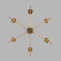 Люстра на штанге Eurosvet Anders 60142/6 латунь Smart a061930