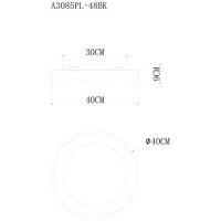 Потолочный светильник Arte Lamp Ankaa A3085PL-48BK