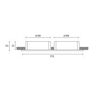 Встраиваемый светильник Hesby Lighting Bodo HSBL_0105