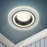 Встраиваемый светильник Эра DK90 WH/BK Б0054359