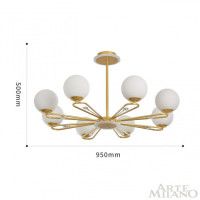 Люстра на штанге Arte Milano Neapolis 277138/8 GD