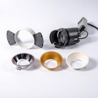 Встраиваемый светильник Fiberli 302T75 (круглая рамка) 12130202