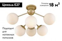 Накладная люстра WERTMARK WE236.06.407