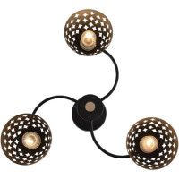 Люстра на штанге Reluce 01515-0.3-03 BK+WOOD