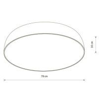 Потолочный cветильник Nowodvorski Satellite L Gray 8024