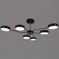 Люстра на штанге Reluce 03325-0.3-06 BK+COPPER