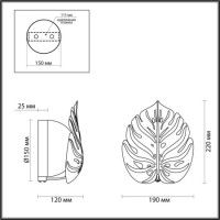 Настенный светильник Odeon Light Jungle 4865/1W