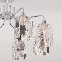 Потолочная люстра Eurosvet Scoppio 10101/8 хром/прозрачный хрусталь Strotskis