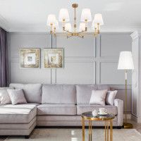 Люстра на штанге Eurosvet Conso 60145/8 латунь Smart a061951