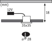 Мебельный светодиодный светильник Paulmann Micro Line Mini Led 93589
