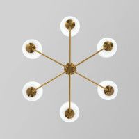 Люстра на штанге Eurosvet Loona 60161/6 латунь a065611