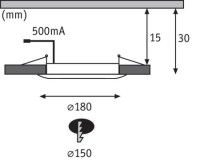 Встраиваемый светодиодный светильник Paulmann Premium Panel IP65 92801