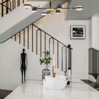 Люстра на штанге Arte Milano Ferrara 276240/6+1 BK/GD