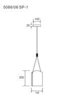Подвесной светильник Divinare Miracolo 5086/06 SP-1