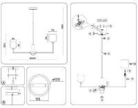 Люстра на штанге Ambrella Light High Light Heigh Light LH53003