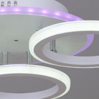 Потолочная люстра Reluce 06319-3.3-03 WH+CR (RGB)