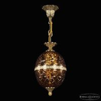 Подвесной светильник Bohemia Ivele Crystal 5680/18 G Amber/M-1F