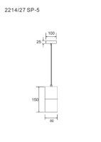 Подвесной светильник Divinare Cigno 2214/27 SP-5