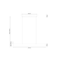 Подвесной светодиодный светильник Lucia Tucci Aero 206.30 Nero Led