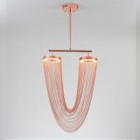 Люстра на штанге Delight Collection Otero 8608P copper