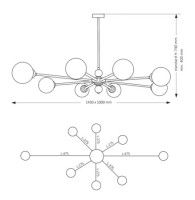 Подвесная люстра Kutek Mood Abano ABA-ZW-8 (N) II
