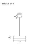 Подвесной светильник Divinare Vaso 5119/06 SP-8
