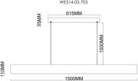 Подвесной светильник Wertmark Edda WE514.03.703