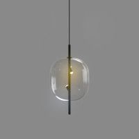 Подвесной светильник Delight Collection 10018P/1 black/clear