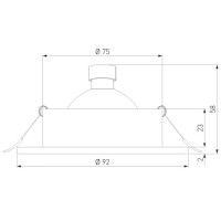 Встраиваемый светильник Elektrostandard 1061/1 MR16 WH белый 4690389095474