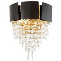 Настенный светильник Lumina Deco LDW 7045-2 BK+GD