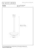 Подвесной светильник Lucide Runa 21443/35/66