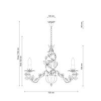 Подвесная люстра Lucia Tucci Fiori Di Rose 185.10.5