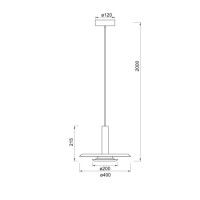 Подвесной светильник Mantra Tina 9001