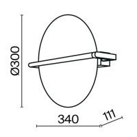 Настенный светильник Maytoni Mira MOD279WL-L14G3K