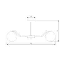 Потолочная люстра Eurosvet Frost 70154/6 хром