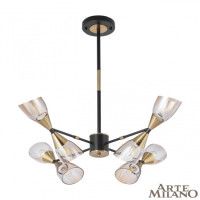 Люстра на штанге Arte Milano Neapolis 276708/8 BK/GD