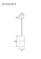 Подвесной светильник Divinare Cigno 2214/05 SP-5