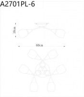 Потолочная люстра ARTE Lamp A2701PL-6CC