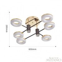 Потолочная люстра Arte Milano 271399/6 BK/GD