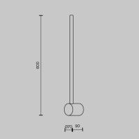 Настенный светильник Maytoni Light stick MOD237WL-L6BS3K