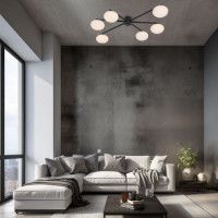 Потолочная люстра Eurosvet Opaline 70220/6 черный a065765