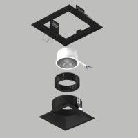 Встраиваемый светильник Lightstar Domino (214517+214507+214007) D51707BMOD