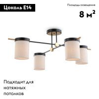 Потолочная люстра Freya Bogy FR5377CL-04B