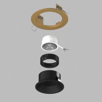 Встраиваемый светильник Lightstar Domino (214613+214607+214007) D61307BMOD