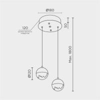 Подвесной светильник Modestyle MS.2345.2 CR